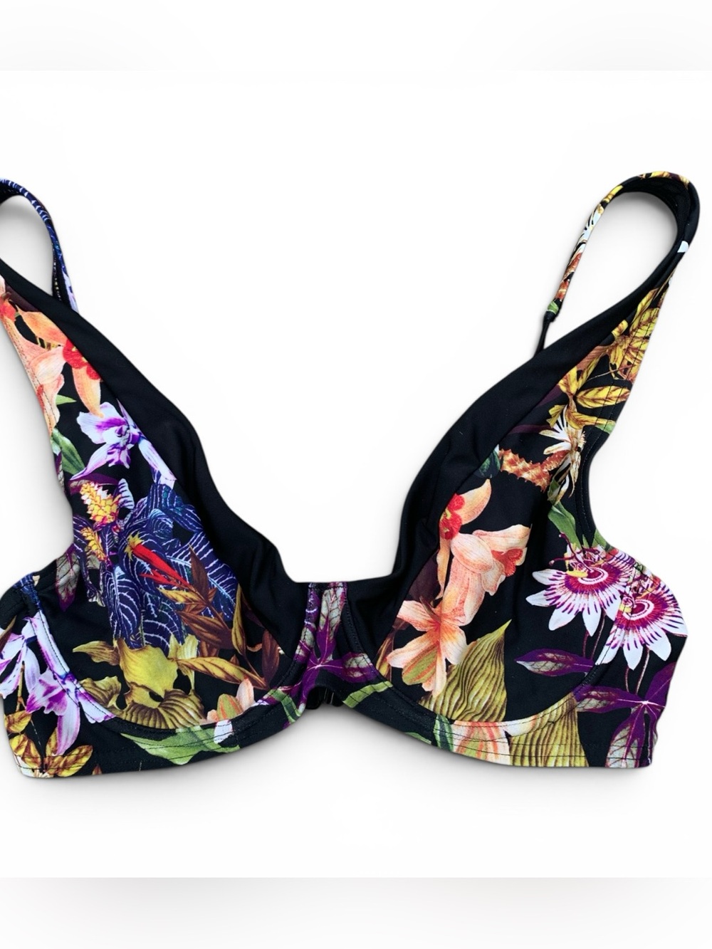 Figleaves Floral Underwire Bikini Top 32DD